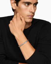 Cable Cuff Bracelet in Sterling Silver, 6mm